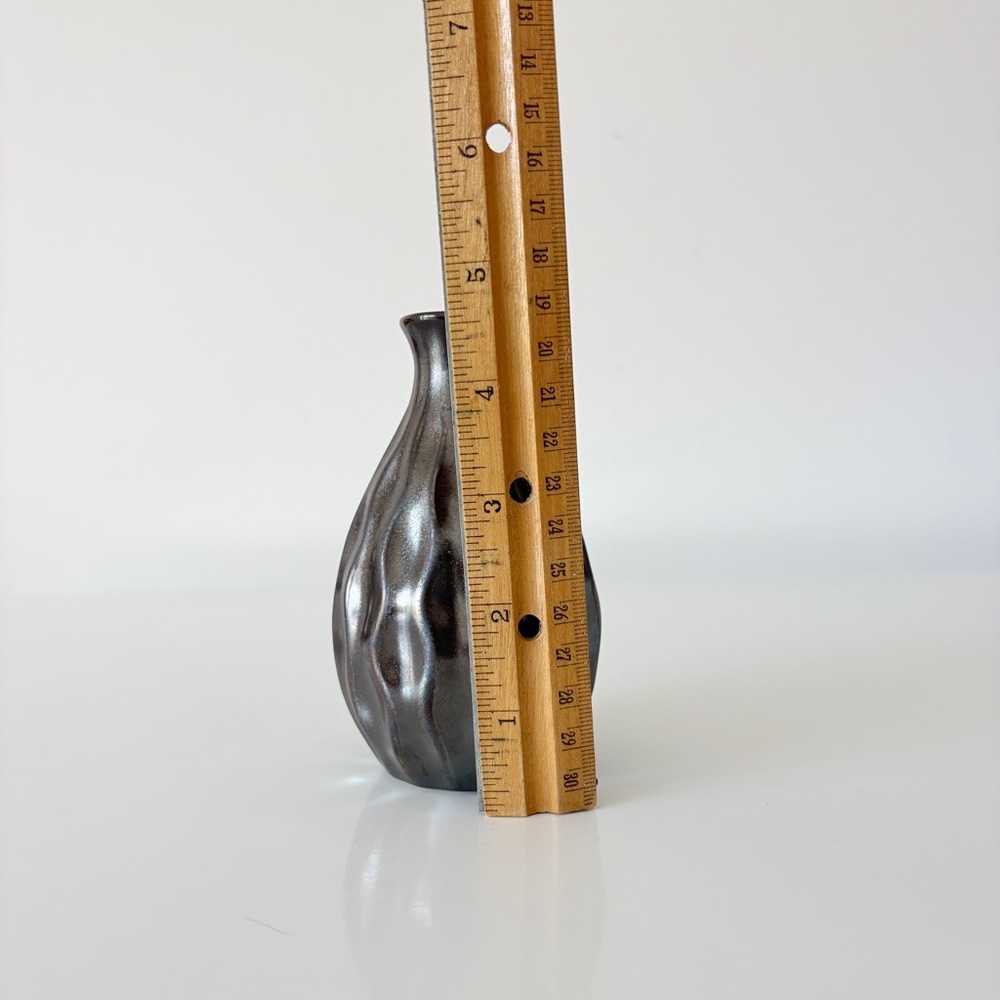 Mini Ceramic Vase Raku Glaze - Picture 7 of 10